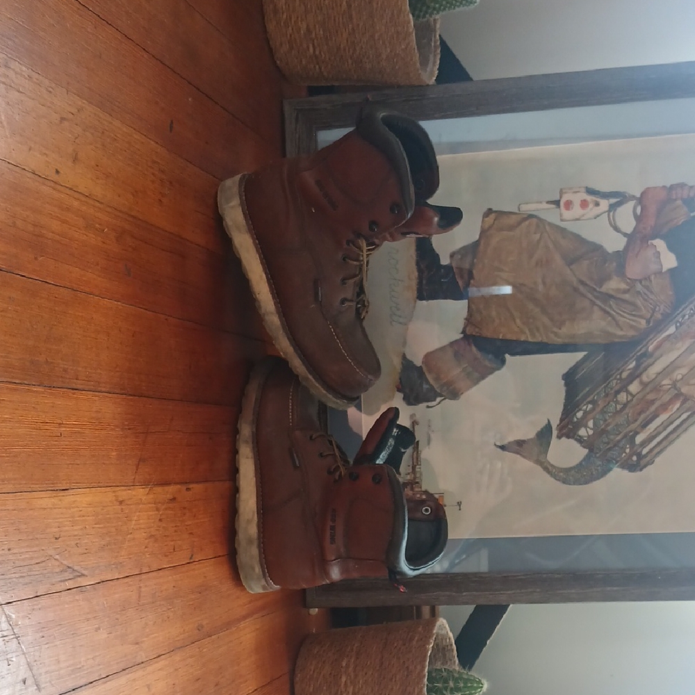 Red Wing Brown Suede Lace-Up Boots Lightly Used Obowelcome!